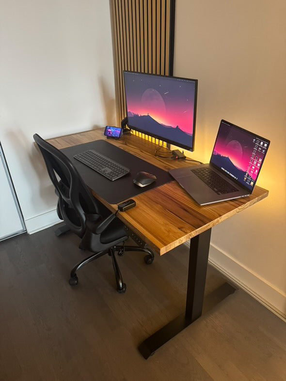 Teak Desk - Live edge