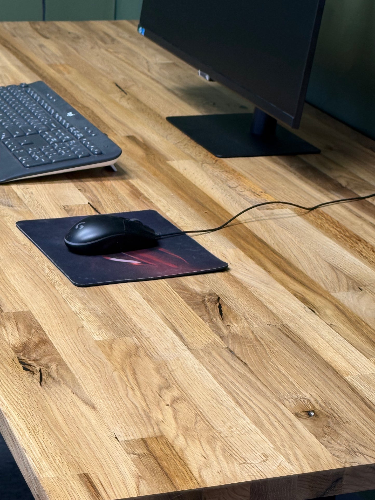 Solid Oakwood standing desk