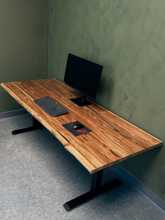 Teak Desk - Live edge