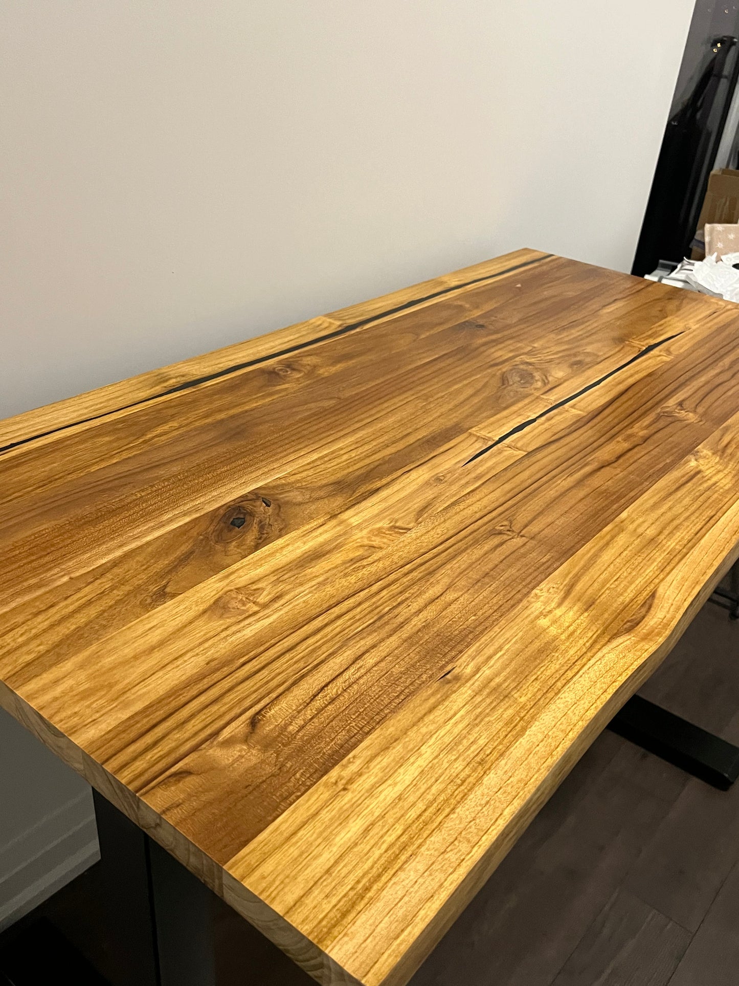 Teak Desk - Live edge