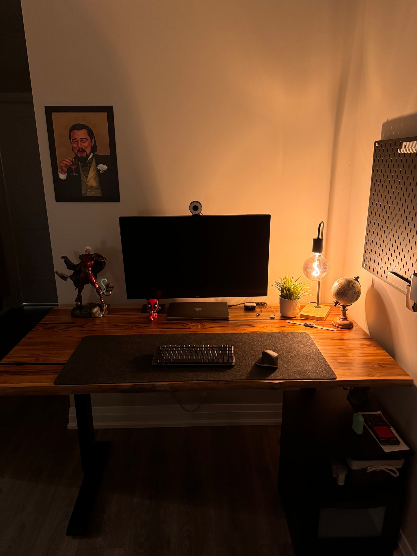 Teak Desk - Live edge