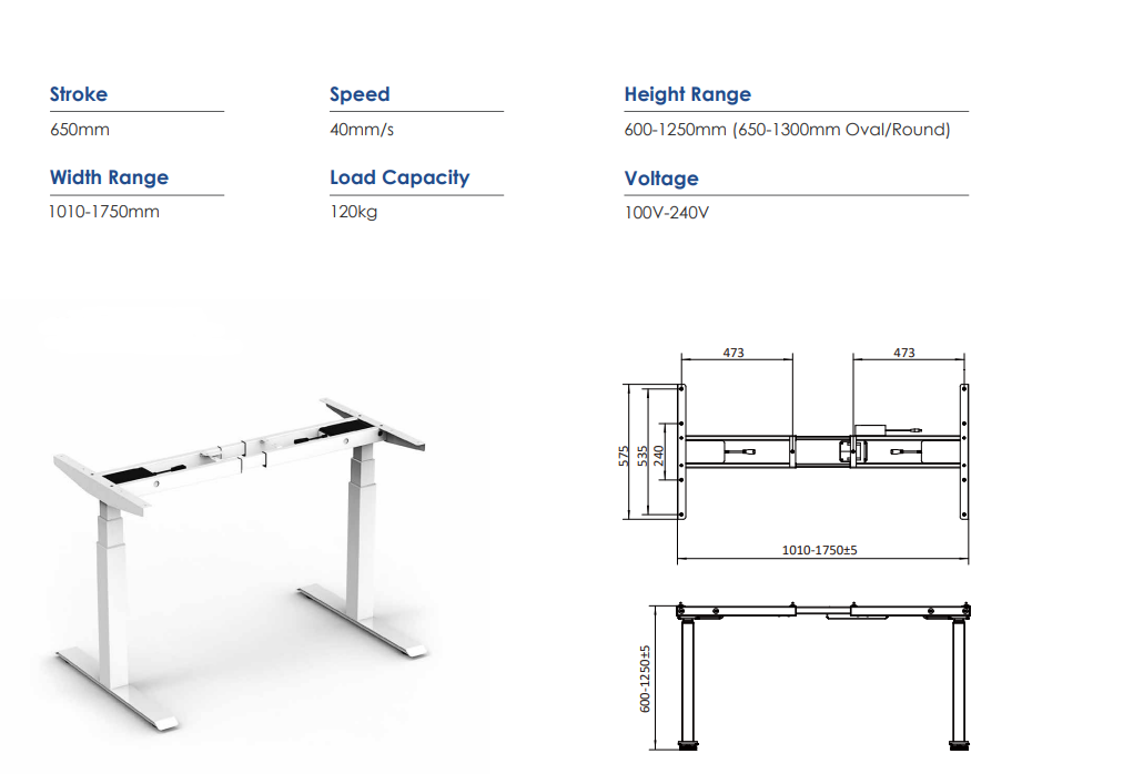 Solid Acacia wood desk