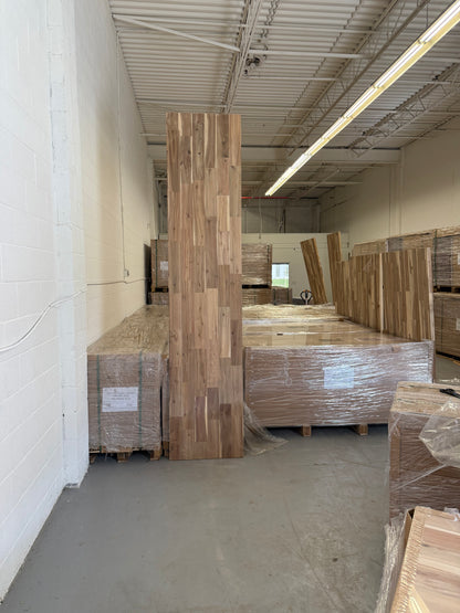120 x 25.5 x 1.5 Unfinished Acacia Wood Countertop