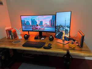 Teak Desk - Live edge