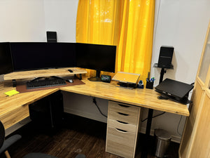 Solid Oak Wood Standing Desk