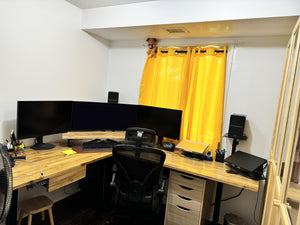Solid Oak Wood Standing Desk