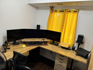 Solid Oak Wood Standing Desk