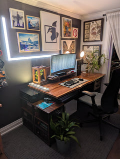 Teak Desk - Live edge