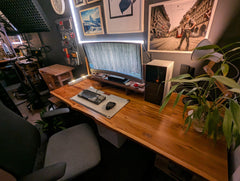 Teak Desk - Live edge