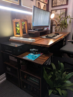 Teak Desk - Live edge