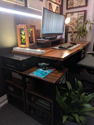 Teak Desk - Live edge