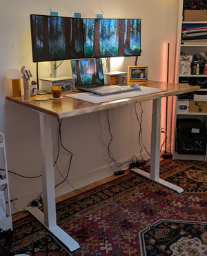 Teak Desk - Live edge