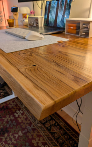 Teak Desk - Live edge