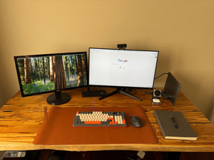 Teak Desk - Live edge