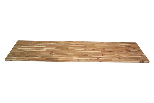 96 x 25.5 x 1.5 Unfinished Acacia Wood Countertop