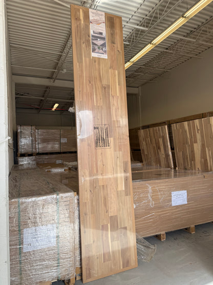 120 x 25.5 x 1.5 Unfinished Acacia Wood Countertop