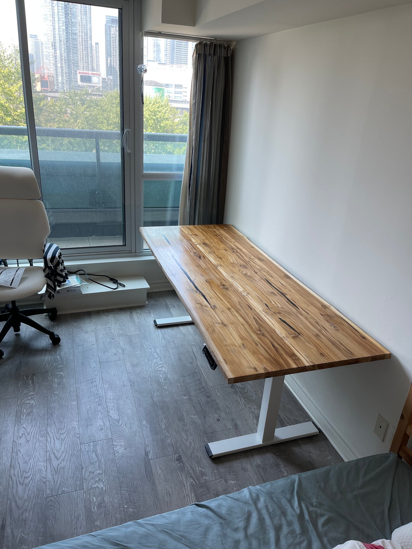 Teak Desk - Live edge