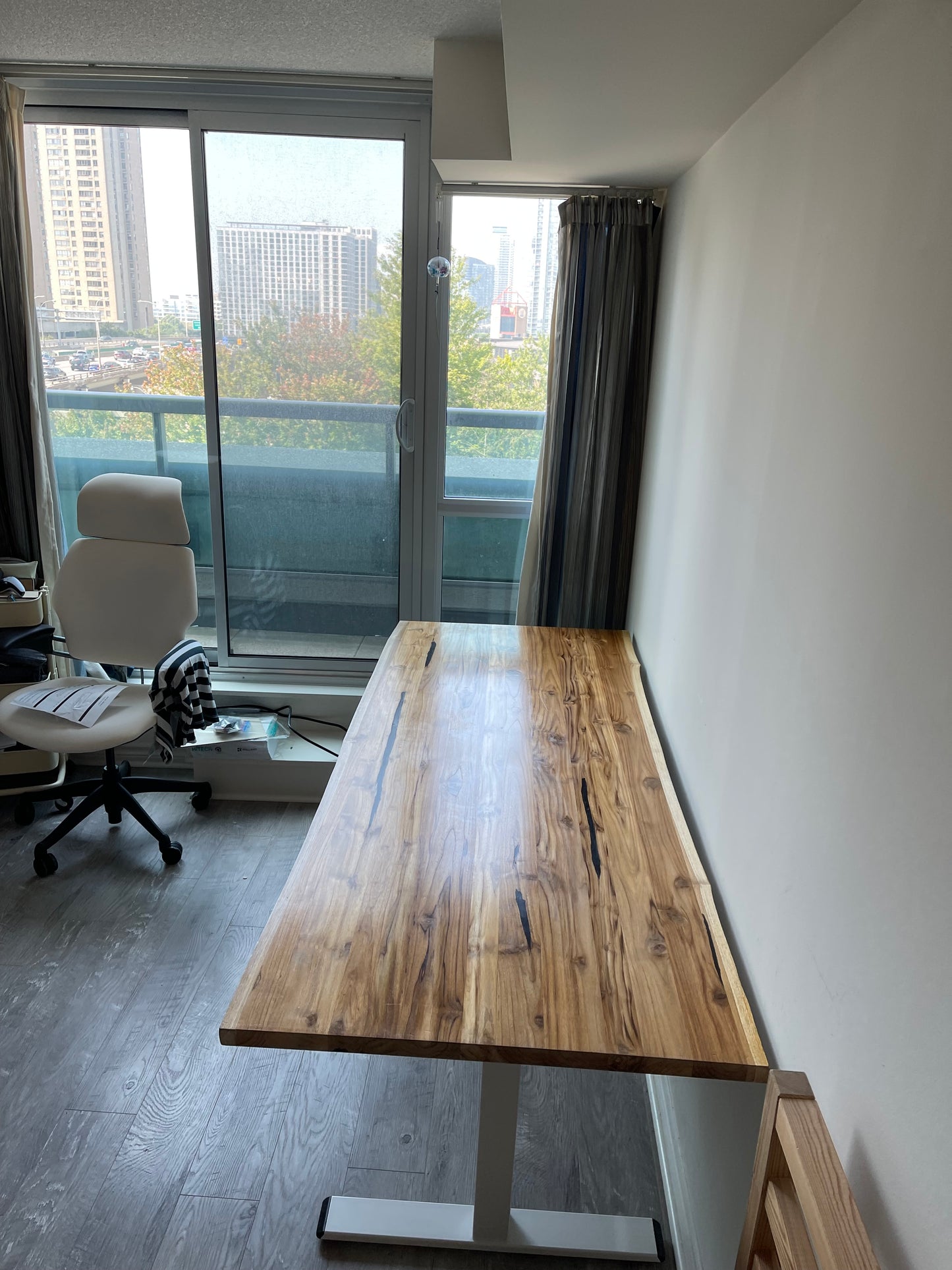 Teak Desk - Live edge