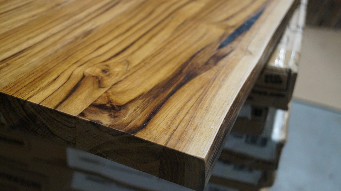 Teak Desk - Live edge