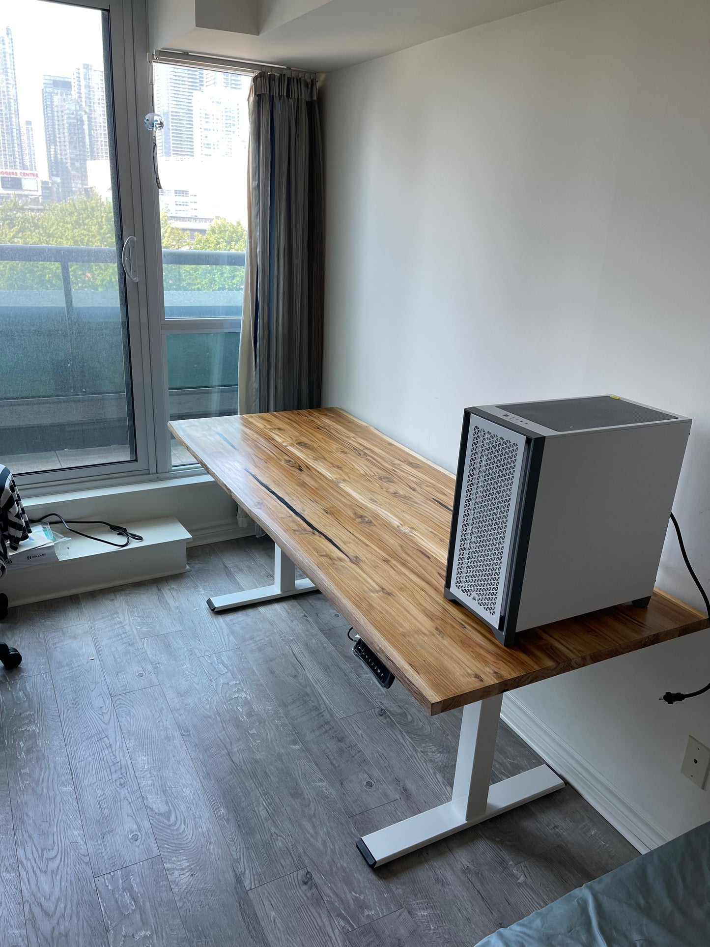 Teak Desk - Live edge