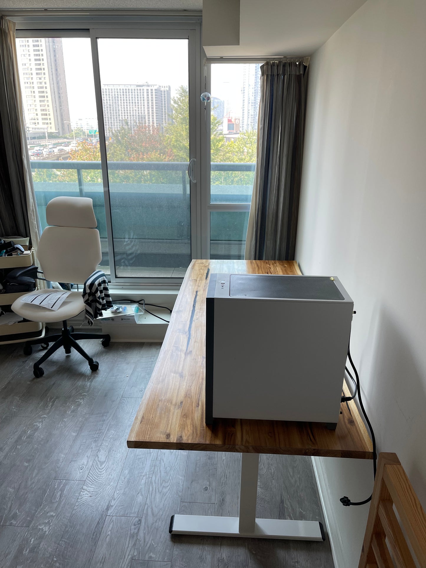 Teak Desk - Live edge