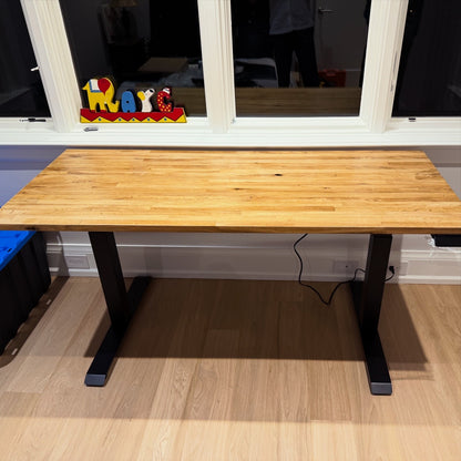 Solid Oak Wood Standing Desk
