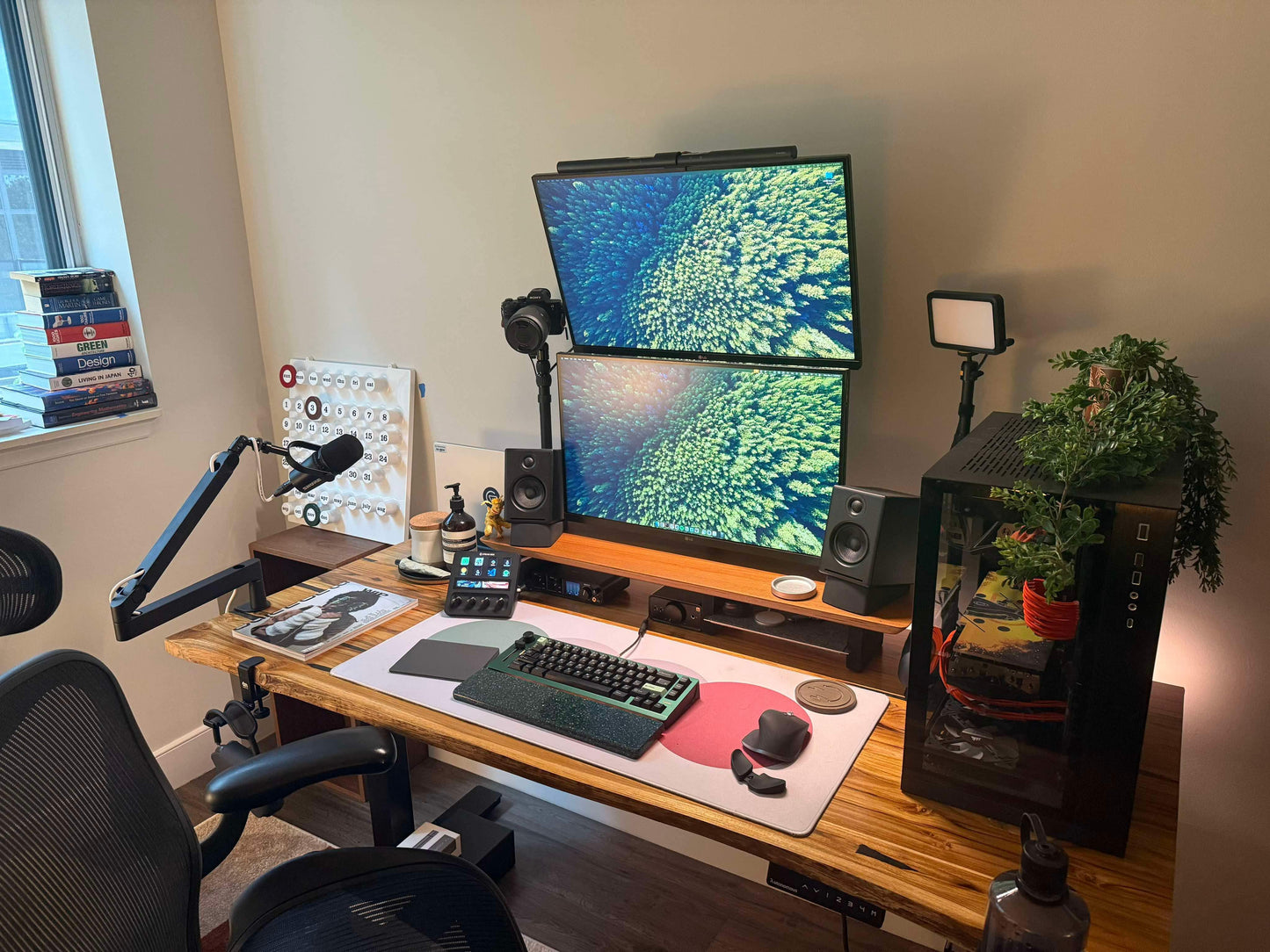 Teak Desk - Live edge