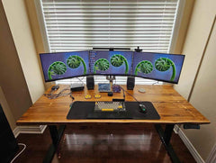 Teak Desk - Live edge