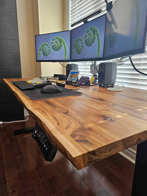 Teak Desk - Live edge
