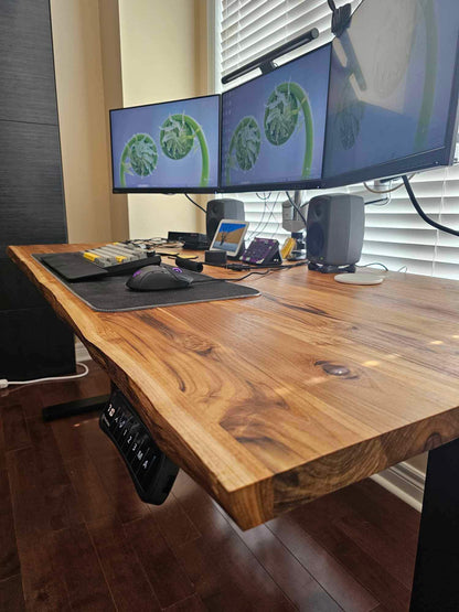 Teak Desk - Live edge