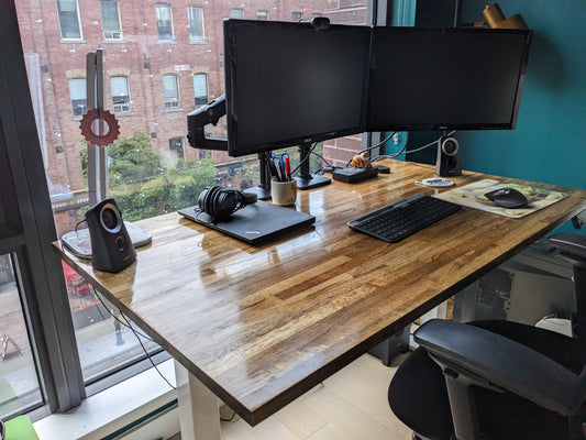 Solid Oakwood standing desk