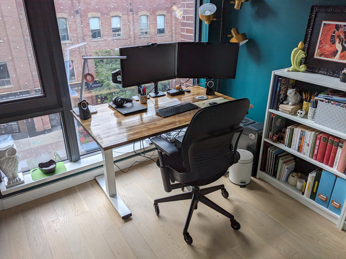 Solid Oakwood standing desk