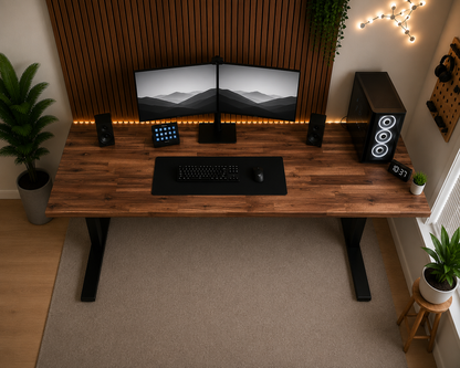 Acacia desk - Walnut stain