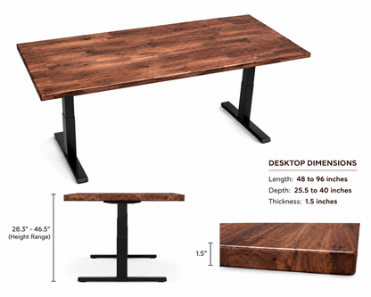Acacia desk - Walnut stain