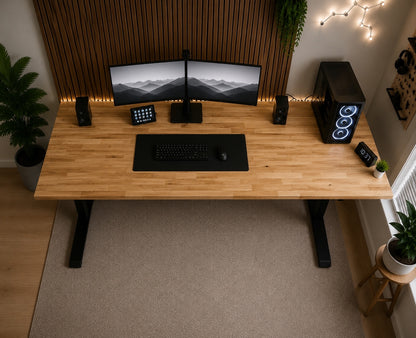 Solid Oak Wood Standing Desk