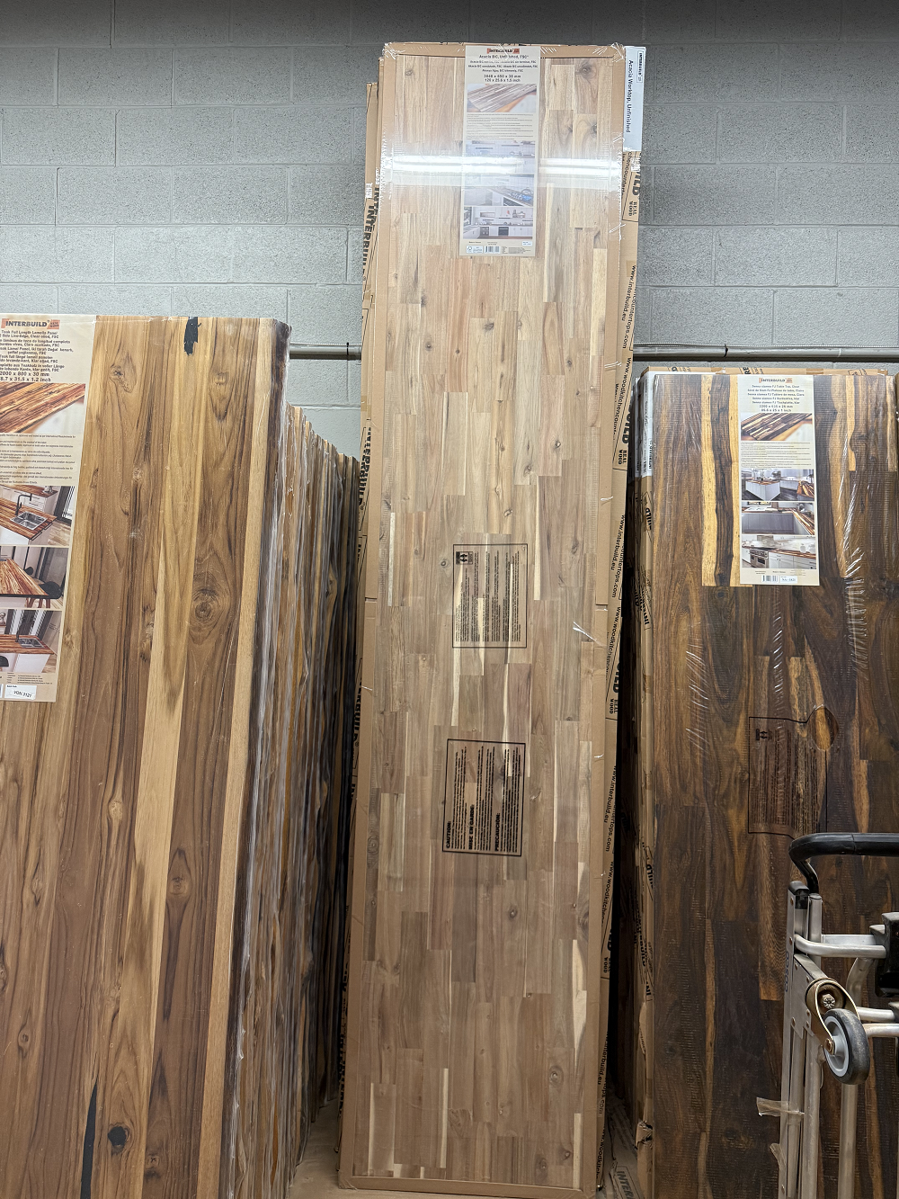 120 x 25.5 x 1.5 Unfinished Acacia Wood Countertop