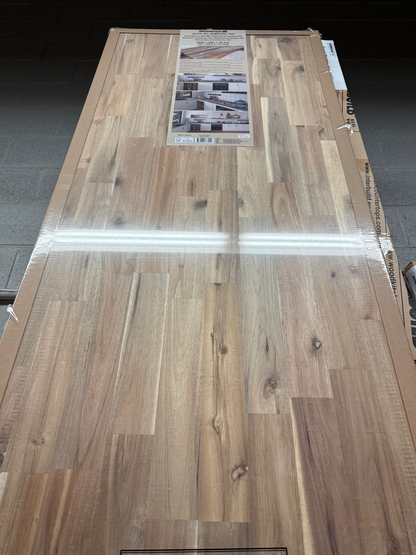 120 x 25.5 x 1.5 Unfinished Acacia Wood Countertop
