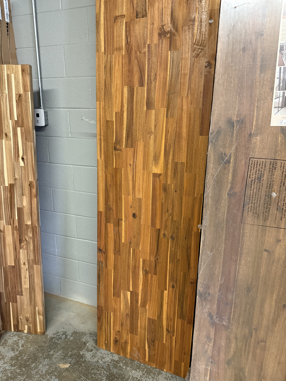 120 x 25.5 x 1.5 Golden Teak Acacia Wood Countertop