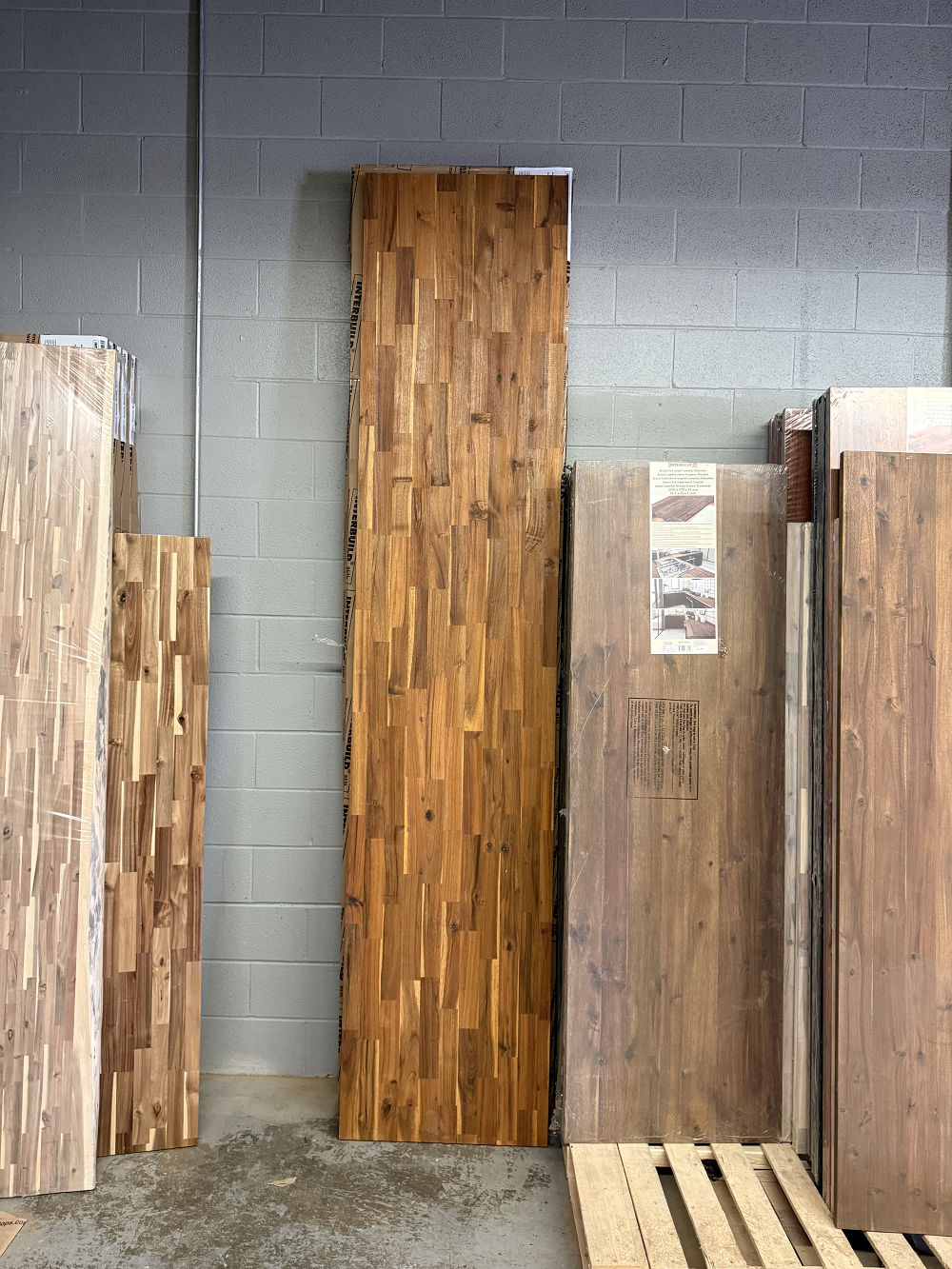 120 x 25.5 x 1.5 Golden Teak Acacia Wood Countertop