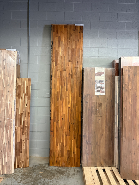 120 x 25.5 x 1.5 Golden Teak Acacia Wood Countertop