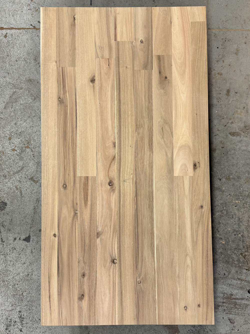120 x 25.5 x 1.5 Unfinished Acacia Wood Countertop – Wide Plank (Edge-Glued)