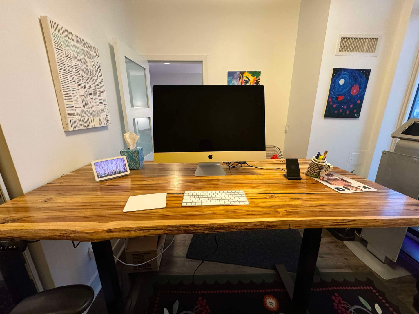 Teak Desk - Live edge