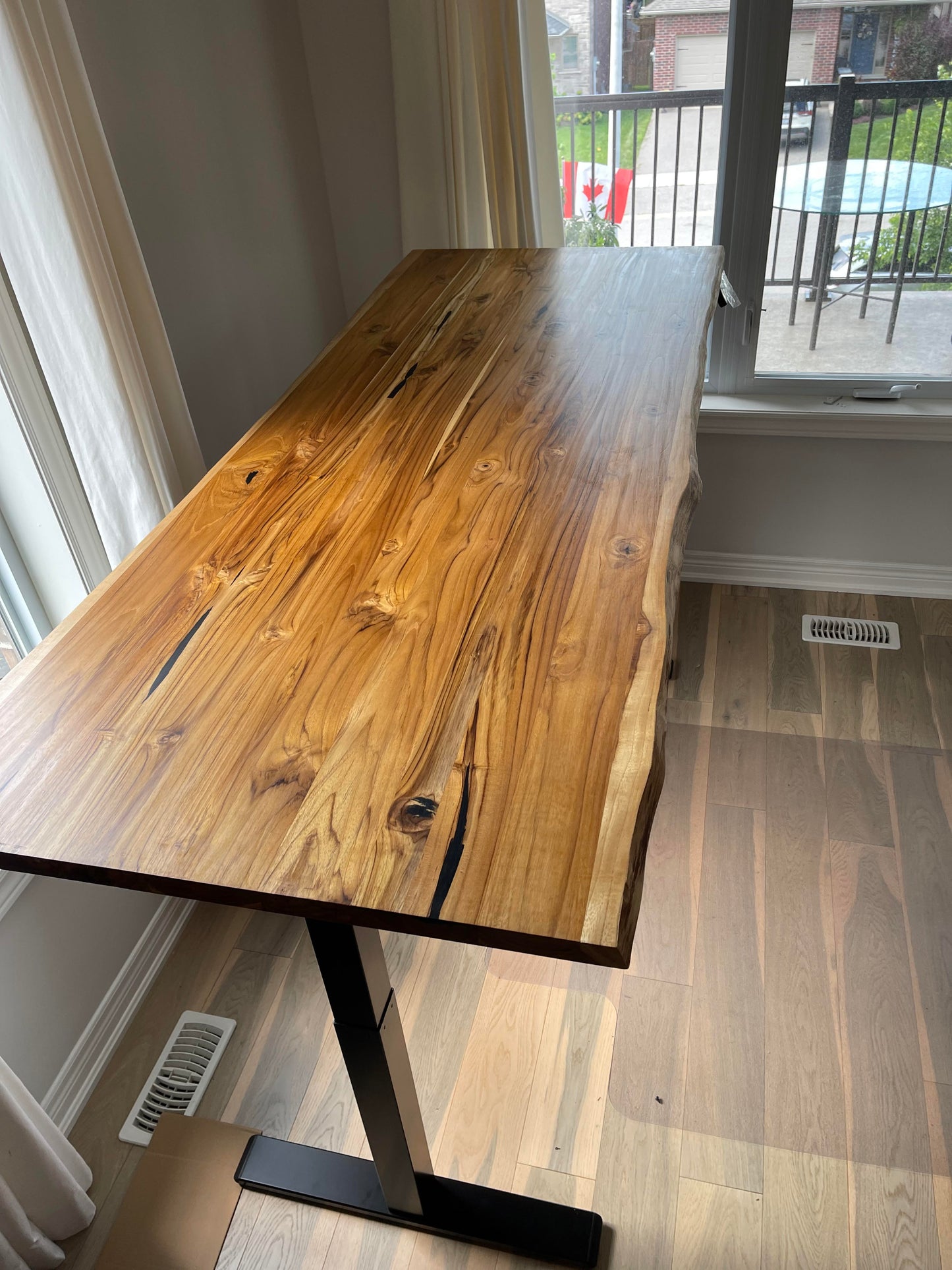 Teak Desk - Live edge