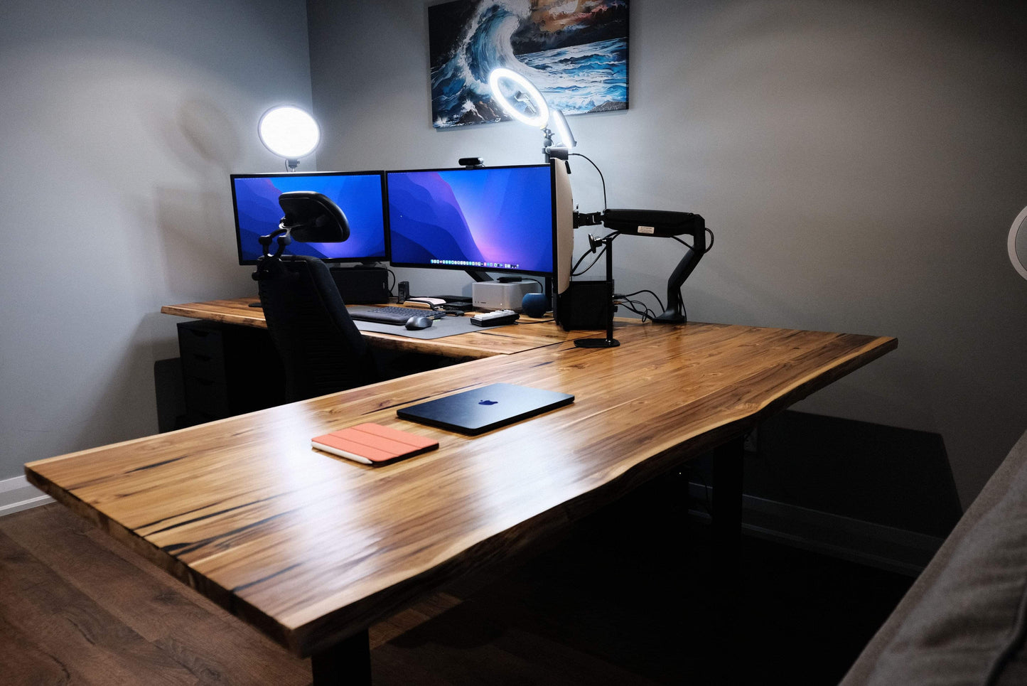 Teak Desk - Live edge