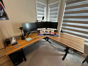 Teak Desk - Live edge