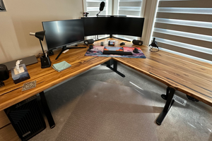 Teak Desk - Live edge